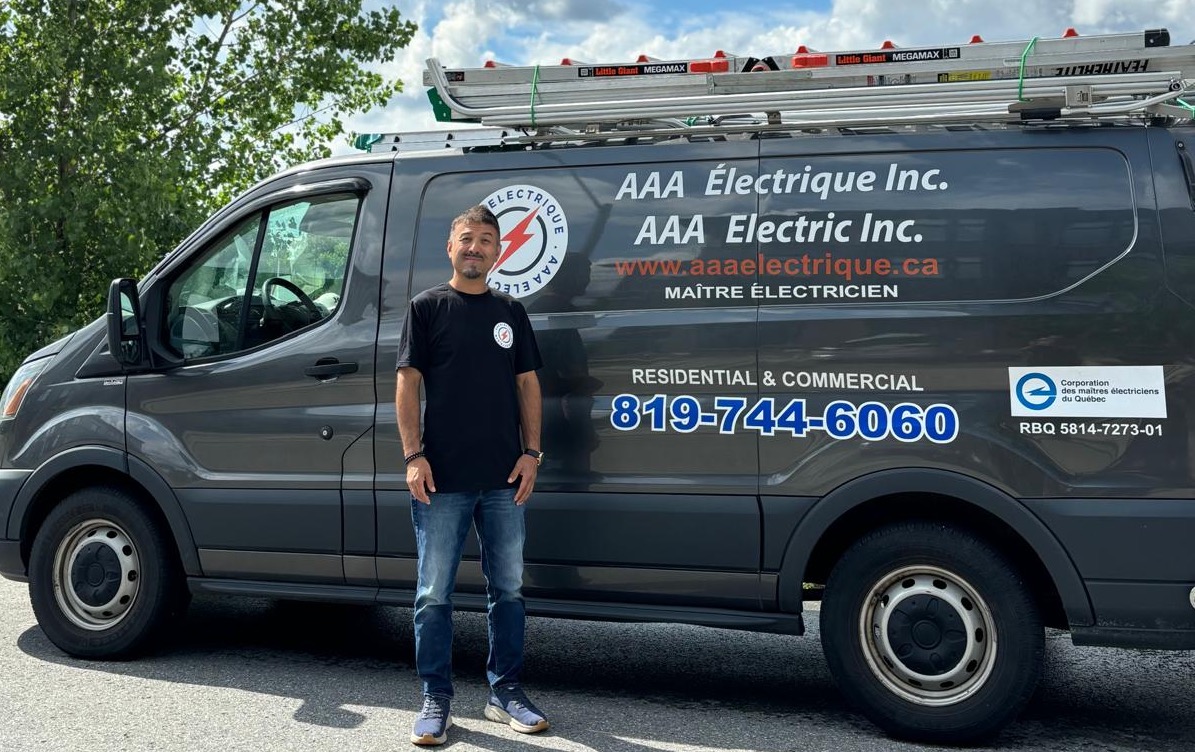 AAA Electrique van - licensed electricians serving Gatineau and Ottawa