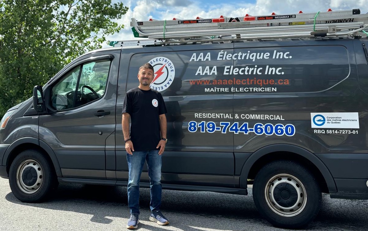 Kayaan, founder of AAA Electrique, Gatineau